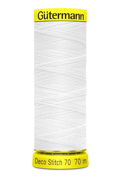 Gütermann 70m - Deco Stitch - White - 800 | Tillbehör