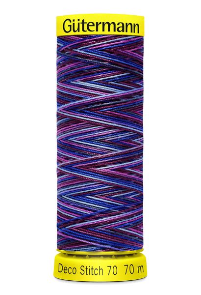 Deco Stitch Multicolor - Blå / Lila / Vinröd - 9944 | Tillbehör
