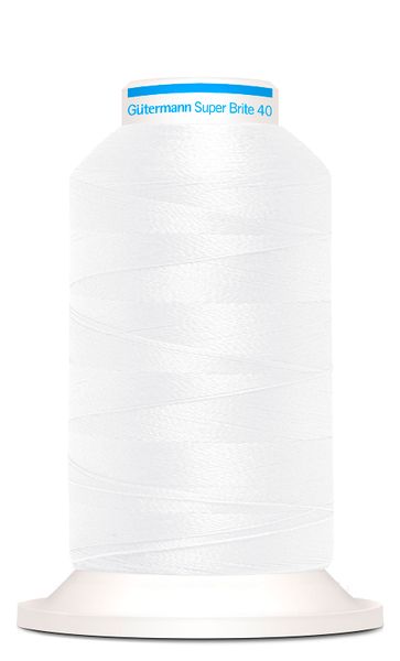Gütermann Broderitråd - Super Brite 40 - White - 5597