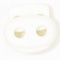 Fjäderstopp vit 25 mm