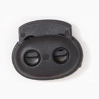 Fjäderstopp svart 25 mm