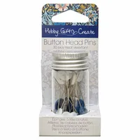 Knappn&aring;l med plasthuvud - Hemline Hobby Gift Create