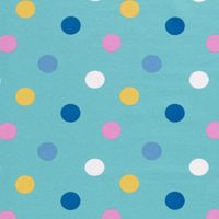 Storprick turkos - French Terry  | Mönstrad Trikå