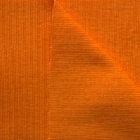 N&auml;rbild p&aring; orange finribb i 100% bomull, 150 cm bred.