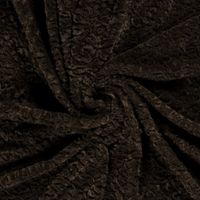 Präglad Fuskpäls -  Mörkbrun | Hemtextil