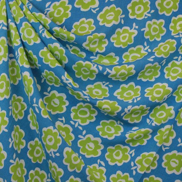 Muddväv med glitter dimblå