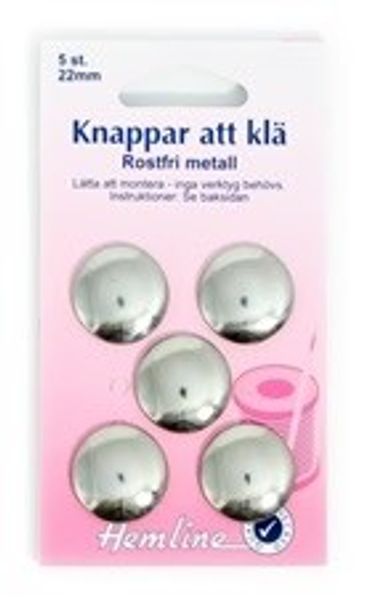 Knappar att klä 22mm