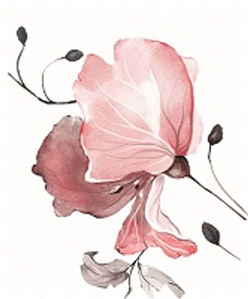 Bright side blomma aubergine | Quilt & Lakansväv