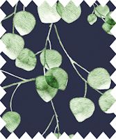 Timeless Blad marinblå | Quilt & Lakansväv