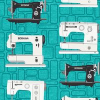 Bernina Vintage Teal| Quilt & Lakansv&auml;v