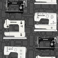 Bernina Vintage Charcoal| Quilt & Lakansv&auml;v