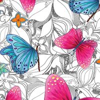 Lucerne multi Fantasy garden | Quilt & Lakansväv