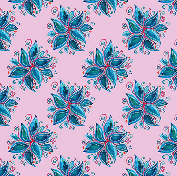 Flora Pink Fantasy garden | Quilt & Lakansv&auml;v