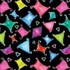 Floating Shapes Black/Multi Color & Light| Quilt & Lakansväv