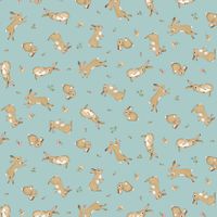 Tossed Bunnies and butterflies | Quilt & Lakansväv