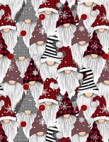 Scandinavian Gnomes - Multi | Quilt & Lakansväv