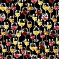 Wine Glasses | Quilt & Lakansväv