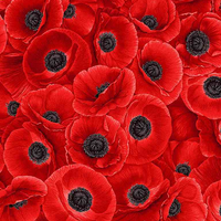 Packed Red Poppies| Quilt & Lakansv&auml;v
