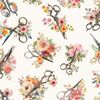 Tossed Floral Scissors| Quilt & Lakansv&auml;v