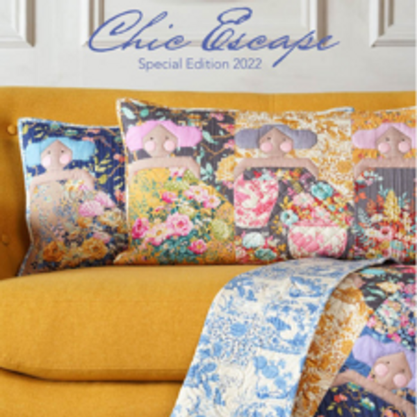 Whimsyflower Grey &ndash; Tilda Fabrics/ Chic Escape, K&ouml;p hos Gittes