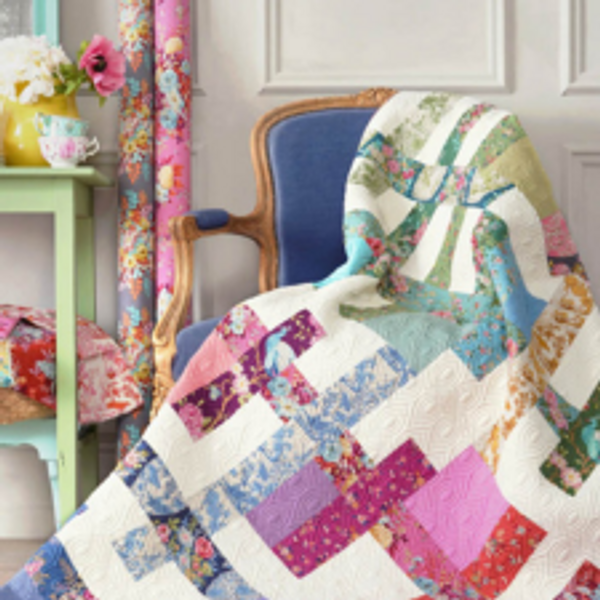 Peacock Tree Grape &ndash; Tilda Fabrics/ Chic Escape, K&ouml;p hos Gittes