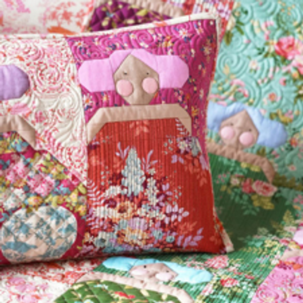 Peacock Tree Grape &ndash; Tilda Fabrics/ Chic Escape, K&ouml;p hos Gittes