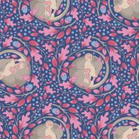 Slumber Mouse - Denim| Quilt & Lakansväv