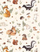 Little Fawn & Friends - Animal | Quilt & Lakansväv
