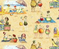 Fruit Ladies - Sand | Quilt & Lakansväv