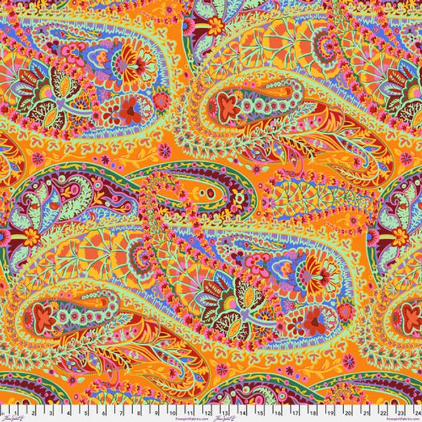 Paisley Jungle - Tangerine  | Quilt & Lakansväv