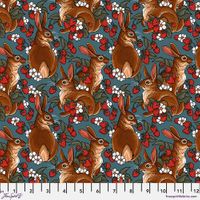 Rabbits - Turquoise Garden Bed | Quilt & Lakansväv 