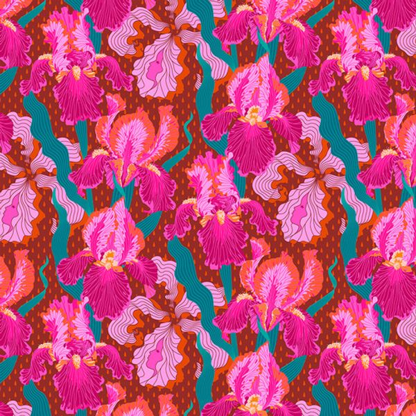 Mythical Iris - Magenta | Quilt & Lakansv&auml;v