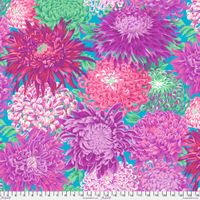 Backing Fabric - Japanese Chrysanthemum - Magenta  | Quilt & Lakansväv 