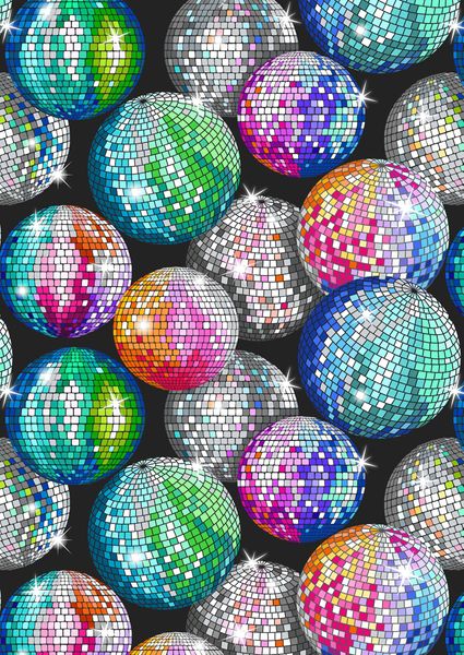 Multi Disco Balls with Silver Metallic | Quilt & Lakansv&auml;v