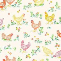 Happy Hens - Cream | Quilt & Lakansväv
