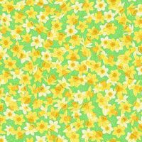 Daffodil Bloom - Green | Quilt & Lakansväv