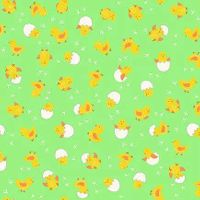Cheerful Chicks - Green | Quilt & Lakansväv