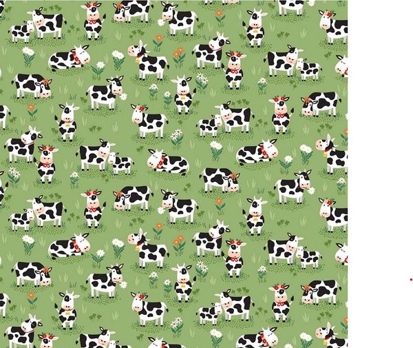 Fun on the farm - grazing cows | Quilt & Lakansväv