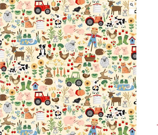 Fun on the farm - friends | Quilt & Lakansväv