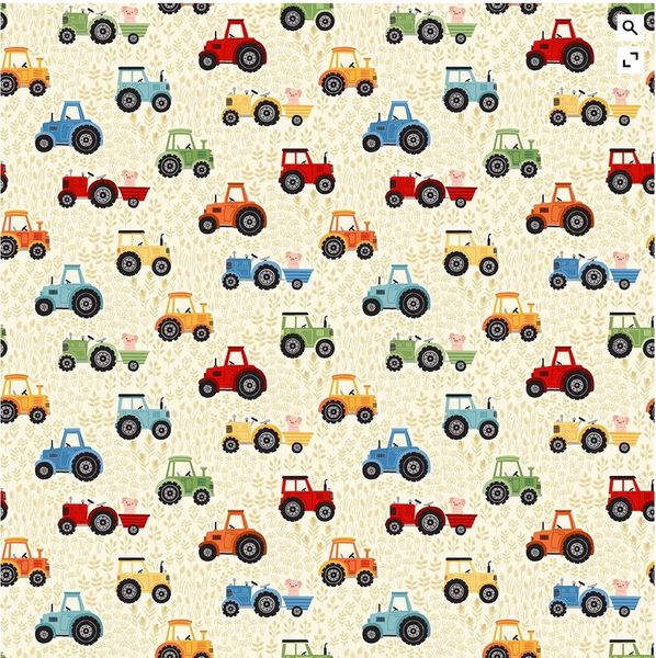 Fun on the farm - tractors | Quilt & Lakansväv