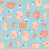 Fun on the farm - happy pigs | Quilt & Lakansväv