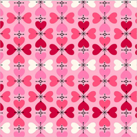 Cross My Heart - Pink | Quilt & Lakansväv