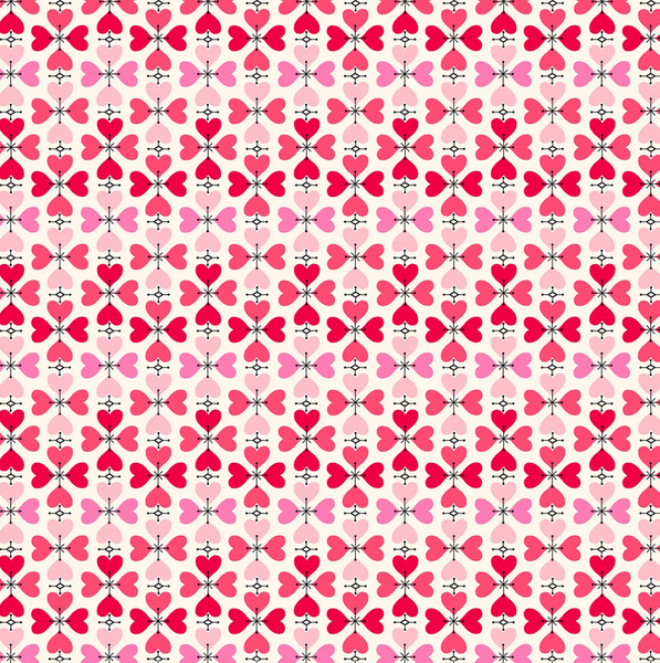 Cross My Heart - White | Quilt & Lakansväv