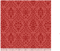 Damask - Red | Quilt & Lakansväv