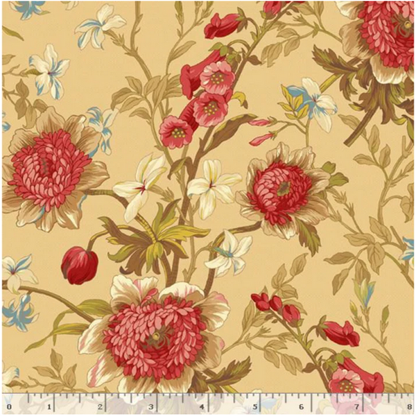 Golden Flora - Beige | Quilt & Lakansväv