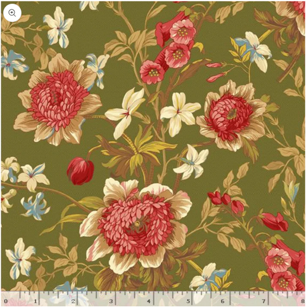 Golden Flora - Green | Quilt & Lakansv&auml;v