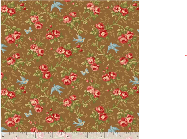 Blue Bird - Brown | Quilt & Lakansv&auml;v