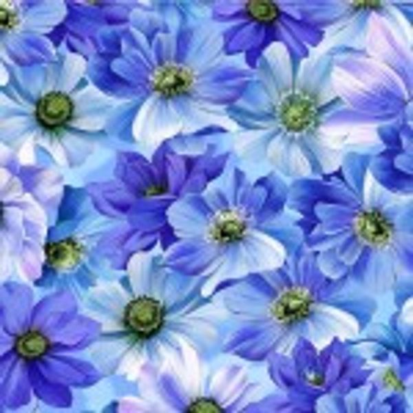 Fresh Bouquet - Blue | Quilt & Lakansväv
