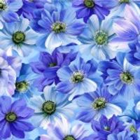 Fresh Bouquet - Blue | Quilt & Lakansväv