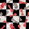 Game on Chessboard | Quilt & Lakansväv
